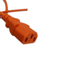 Aprobación de VDE IEC C14 a C13 Cable de alimentación de la computadora